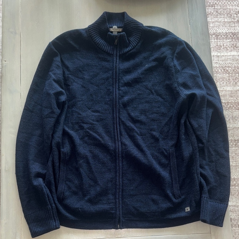 Smartwool Men's Dark Blue Zip-Up Sweater